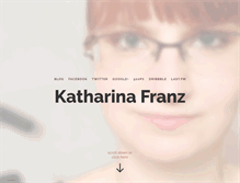 Tablet Screenshot of katharinafranz.com